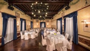 wedding banquet at castle in Rome