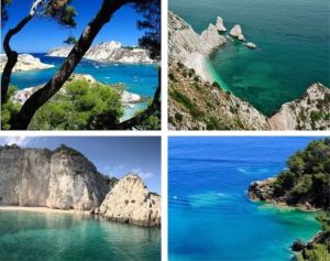 Island wedding destination in Abruzzo, Italy. Tremiti Islands San Nicola, San Domino San Capraia