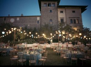 Italian wedding banquet al fresco