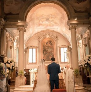 Lovely church at wedding villa in Tuscany