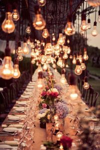 elegant dining at Italian wedding