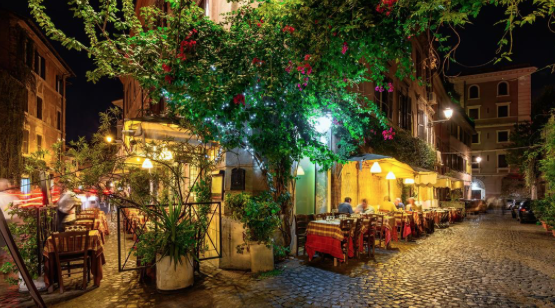 Gay wedding in Rome - Rome's in vogue district, Trastevere